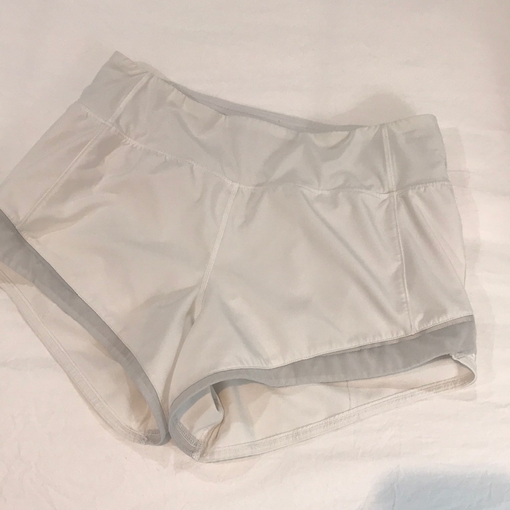 Gait Keeper 3 Inch White Lululemon Running Shorts